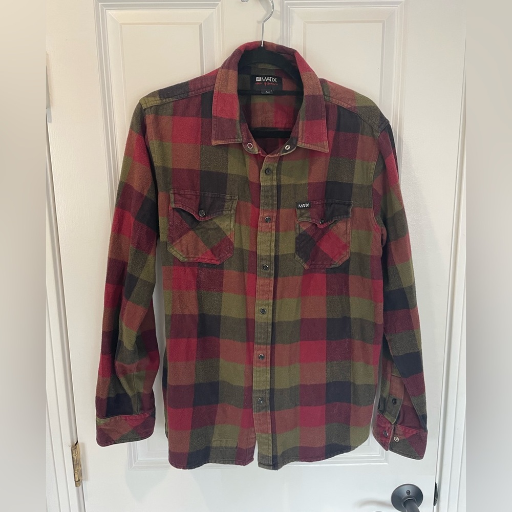 Mens Matrix Flannel Large